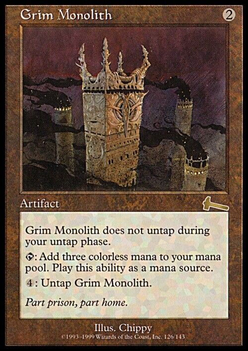 Grim Monolith ~ Urza's Legacy [ GOOD CONDITION ] [ Magic MTG ] - London Magic Traders Limited