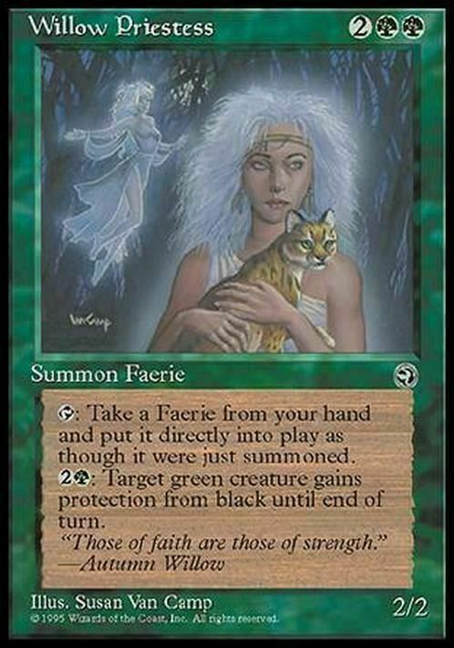 Willow Priestess ~ Homelands [ Excellent ] [ Magic MTG ] - London Magic Traders Limited