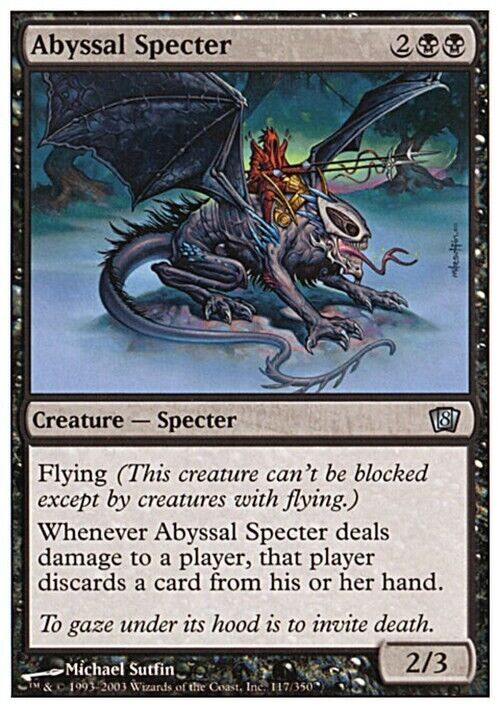 Abyssal Specter ~ Eighth Edition [ Excellent ] [ Magic MTG ] - London Magic Traders Limited