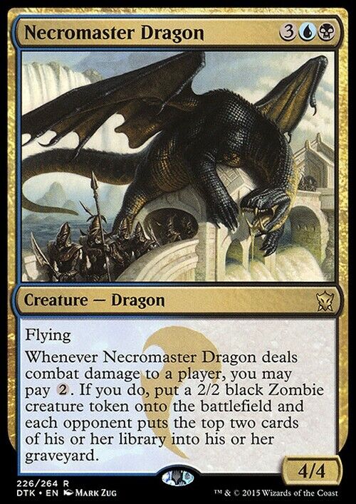Necromaster Dragon ~ Dragons of Tarkir [ Excellent ] [ Magic MTG ] - London Magic Traders Limited