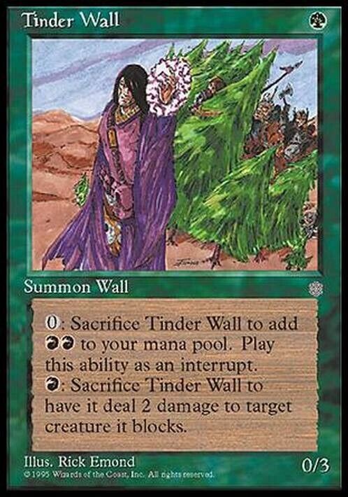 Tinder Wall ~ Ice Age [ Excellent ] [ Magic MTG ] - London Magic Traders Limited