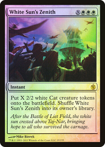 FOIL White Sun's Zenith ~ Mirrodin Besieged [ MODERATELY PLAYED ] [ Magic MTG ] - London Magic Traders Limited