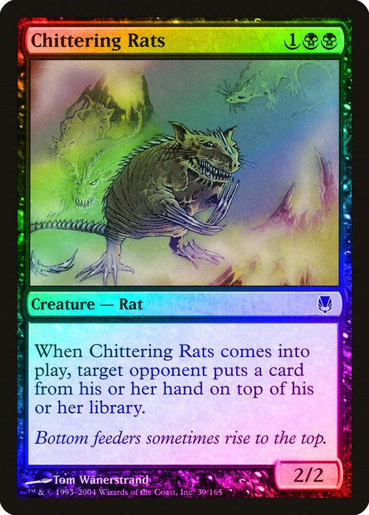 FOIL Chittering Rats ~ Darksteel [ NearMint ] [ Magic MTG ] - London Magic Traders Limited