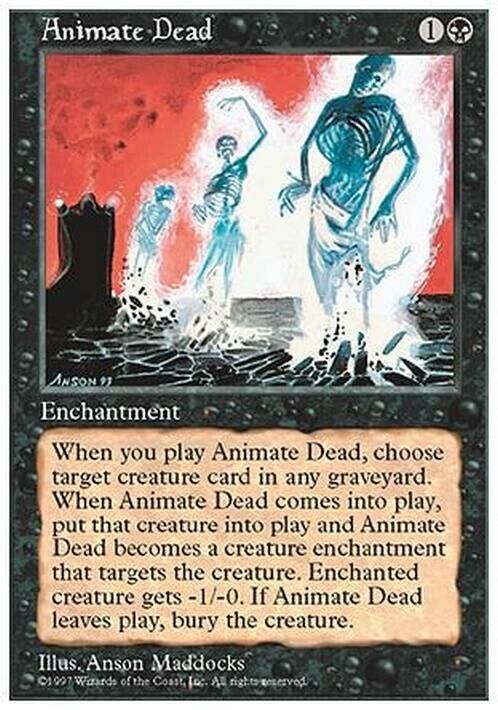 Animate Dead ~ Fifth Edition [ Excellent ] [ Magic MTG ] - London Magic Traders Limited