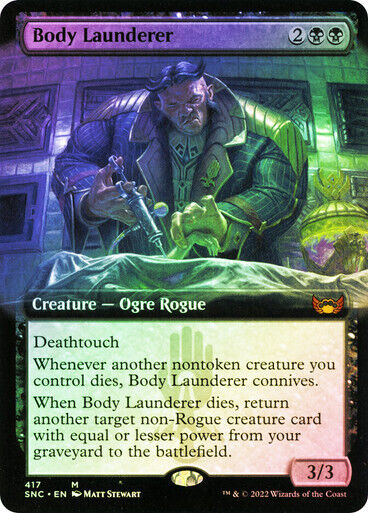 FOIL BORDERLESS Body Launderer ~ Streets of New Capenna [ NM ] [ Magic MTG ] - London Magic Traders Limited