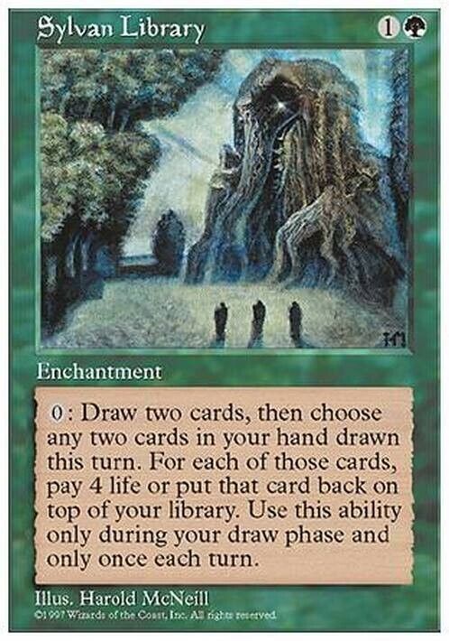 Sylvan Library ~ Fifth Edition [ Excellent ] [ Magic MTG ] - London Magic Traders Limited