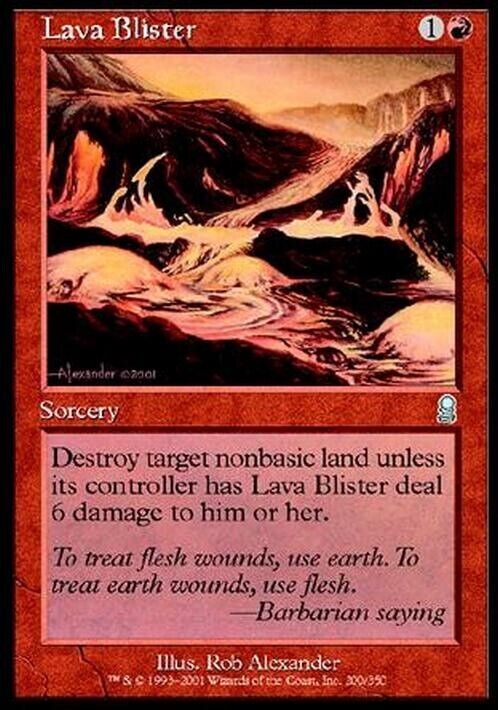 Lava Blister ~ Odyssey [ Excellent ] [ Magic MTG ] - London Magic Traders Limited