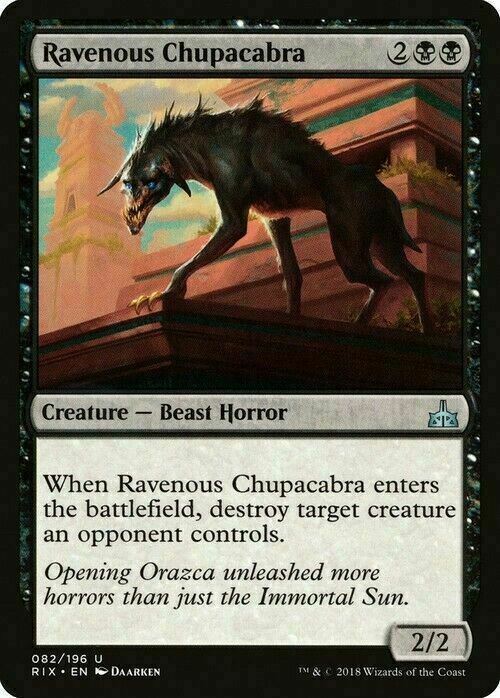 Ravenous Chupacabra ~ Rivals of Ixalan [ Excellent ] [ Magic MTG ] - London Magic Traders Ltd