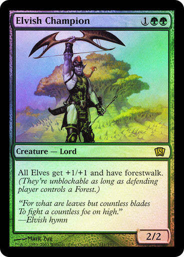 FOIL Elvish Champion ~ Eighth Edition [ PLAYED ] [ Magic MTG ]