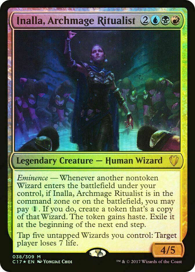 FOIL Inalla, Archmage Ritualist ~ Commander 2017 [ Excellent ] [ Magic MTG ]