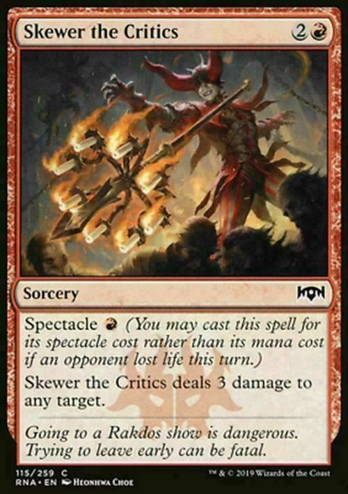 Skewer the Critics ~ Ravnica Allegiance [ Excellent ] [ Magic MTG ]
