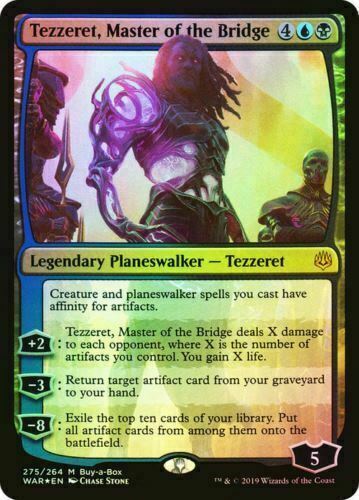 FOIL Tezzeret, Master of the Bridge ~ Buy a Box War of the Spark [ EX ] [ MTG ]