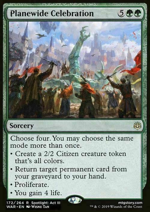 Planewide Celebration ~ War of the Spark [ NearMint ] [ Magic MTG ]