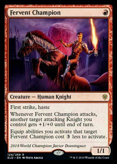 Fervent Champion ~ Throne of Eldraine [ NearMint ] [ Magic MTG ] - London Magic Traders Ltd