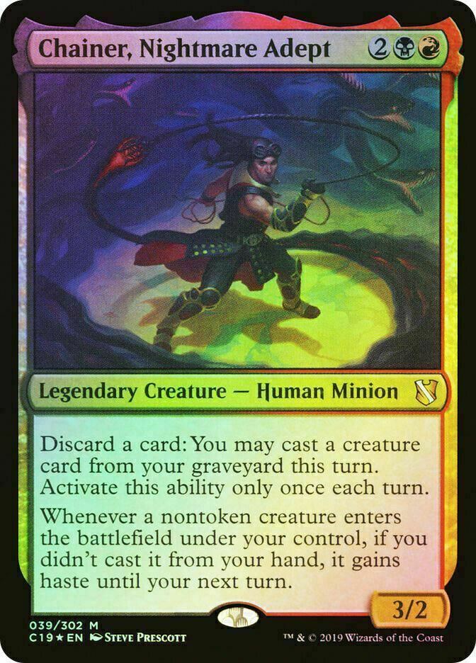 FOIL Chainer, Nightmare Adept ~ Commander 2019 [ NearMint ] [ Magic MTG ]