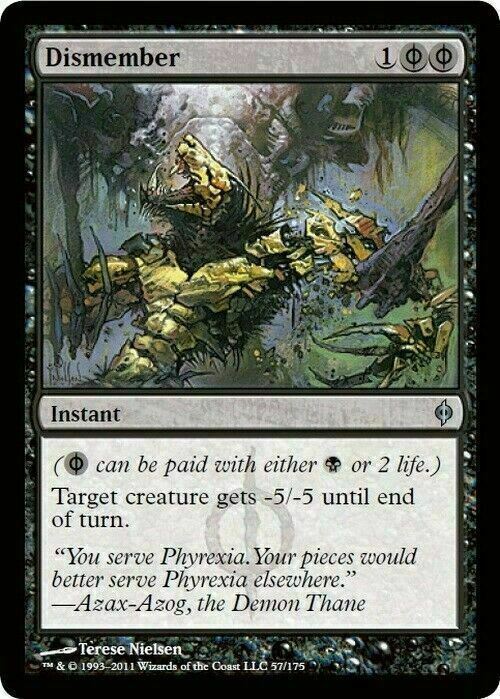 Dismember ~ New Phyrexia [ Excellent ] [ Magic MTG ] - London Magic Traders Ltd