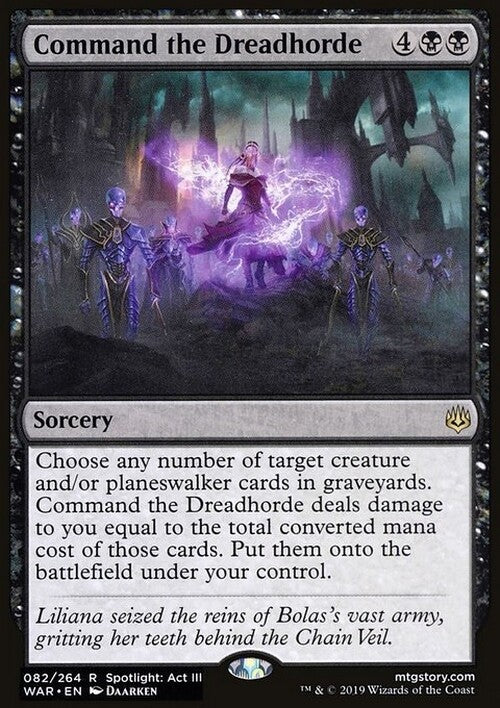 Command the Dreadhorde ~ War of the Spark [ Excellent ] [ Magic MTG ]