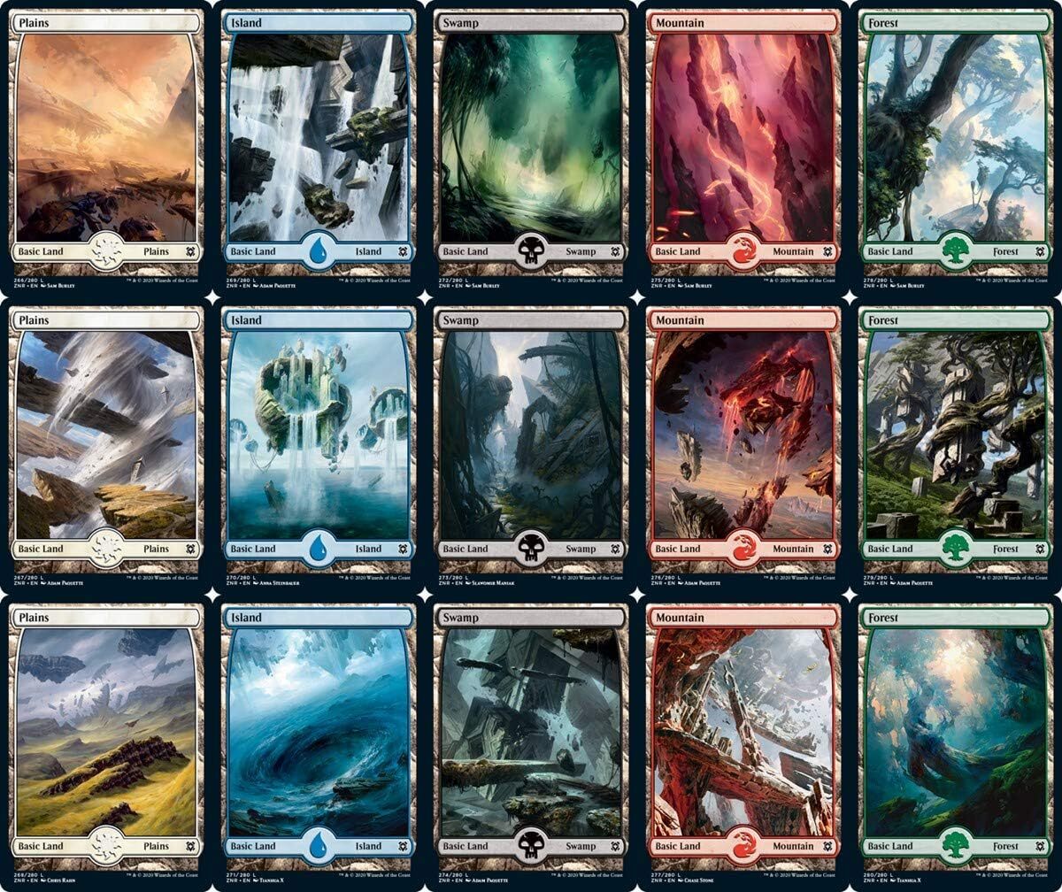 Choose your FULL ART Land ~ Zendikar Rising [ NearMint ] [ Magic MTG ]