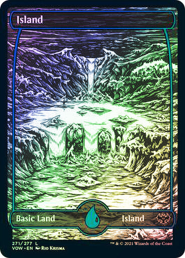 Choose your FOIL FULL ART Land ~ Crimson Vow [ NearMint ] [ Magic MTG ]