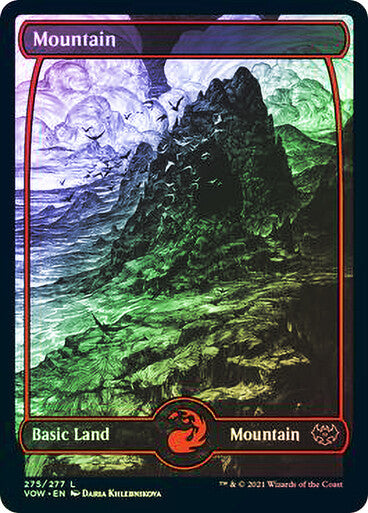Choose your FOIL FULL ART Land ~ Crimson Vow [ NearMint ] [ Magic MTG ]