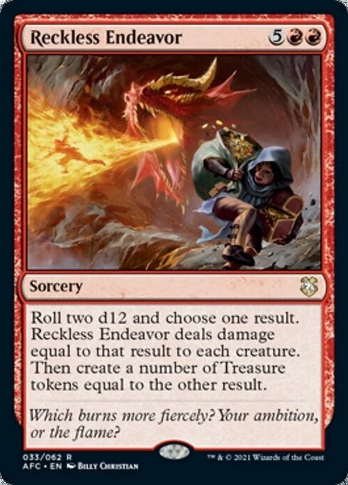 Reckless Endeavor ~ Commander: Adventures in the Forgotten Realms [ NM ] [ MTG ]