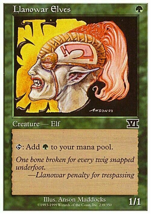 Llanowar Elves ~ Sixth Edition [ PLAYED ] [ Magic MTG ]