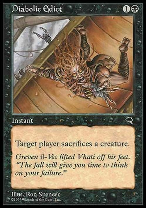 Diabolic Edict ~ Tempest [ Excellent ] [ Magic MTG ]