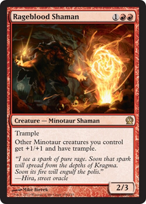 Rageblood Shaman ~ Theros [ Excellent ] [ MTG ]