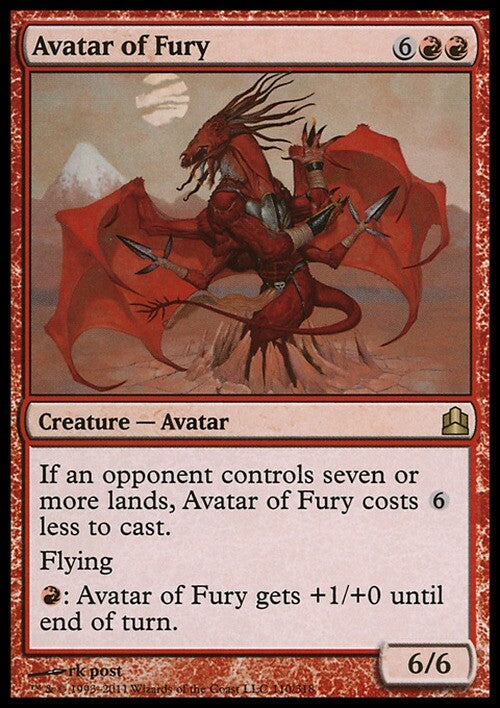 Avatar of Fury ~ Commander 2011 [ Excellent ] [ Magic MTG ]