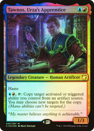 FOIL Tawnos, Urza's Apprentice ~ Commander 2018 [ NearMint ] [ MTG ]