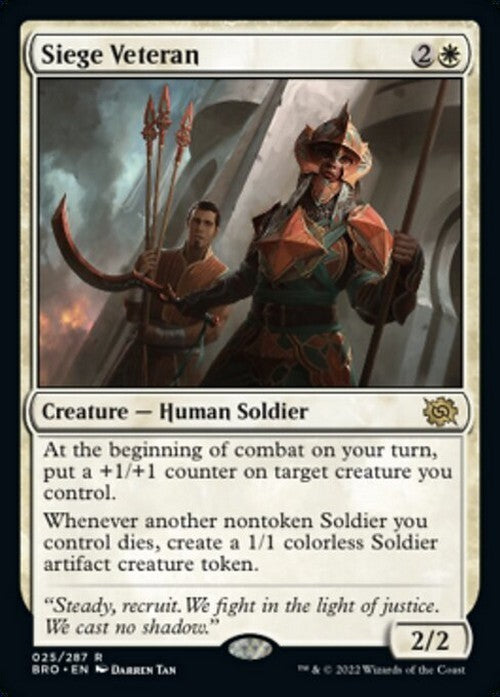 Siege Veteran ~ The Brothers' War [ NearMint ] [ Magic MTG ]