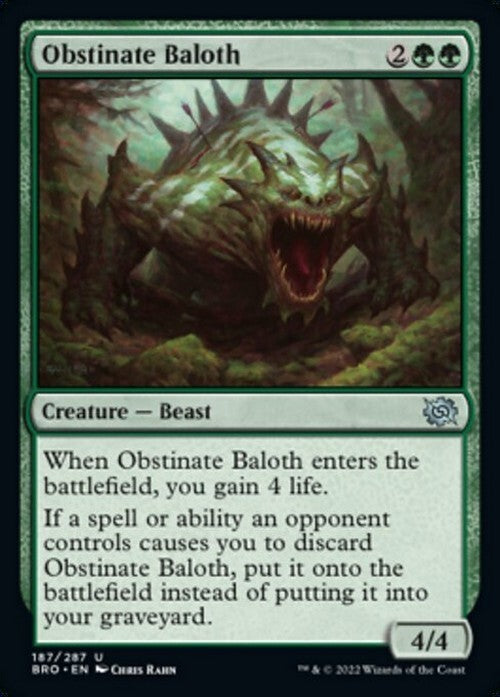 Obstinate Baloth ~ The Brothers' War [ NearMint ] [ Magic MTG ]