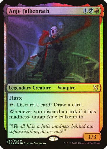 FOIL Anje Falkenrath ~ Commander 2019 [ Excellent ] [ Magic MTG ]
