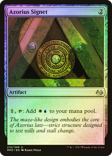 FOIL Azorius Signet ~ Modern Masters 2017 [ Excellent ] [ Magic MTG ]