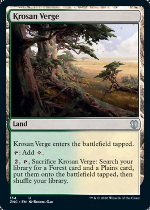 Krosan Verge ~ Commander: Zendikar Rising [ NearMint ] [ Magic MTG ]