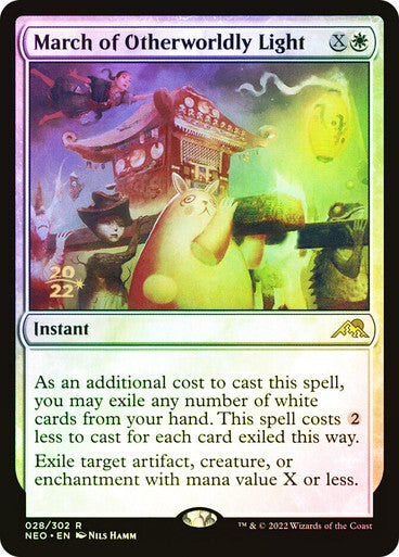 FOIL March of Otherworldly Light ~ Prerelease Kamigawa: Neon Dynasty [ NM ]