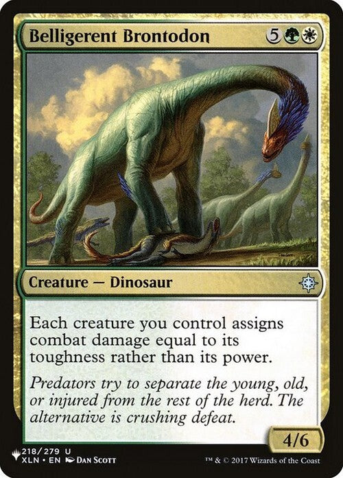 Belligerent Brontodon ~ The List [ NearMint ] [ Magic MTG ]