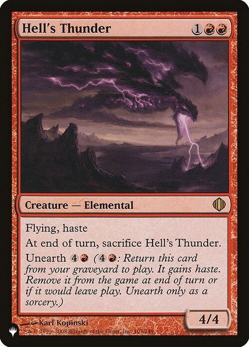 Hell's Thunder ~ The List [ NearMint ] [ Magic MTG ]