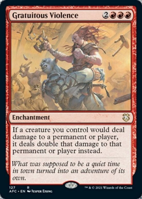 Gratuitous Violence ~ Commander: Adventures Forgotten Realms [ NM ] [ MTG ]