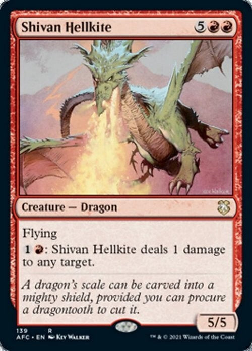 Shivan Hellkite ~ Commander: Adventures in the Forgotten Realms [ NM ] [ MTG ]