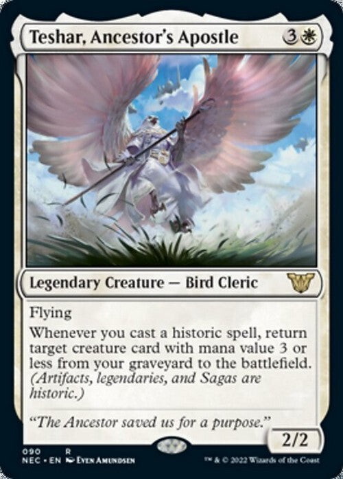 Teshar, Ancestor's Apostle ~ Commander: Kamigawa: Neon Dynasty [ NM ] [ MTG ]