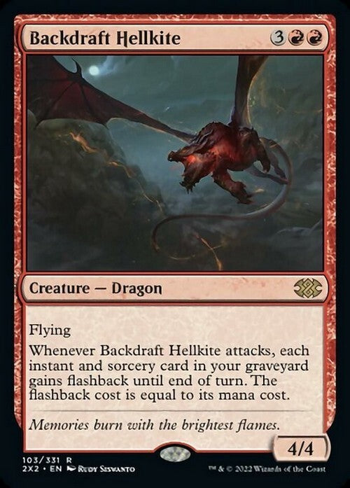 Backdraft Hellkite ~ Double Masters 2022 [ NearMint ] [ Magic MTG ]