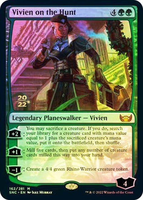 FOIL Vivien on the Hunt ~ Prerelease Streets of New Capenna [ NearMint ] [MTG ]