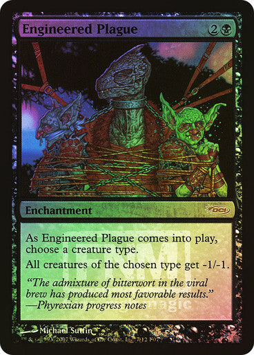 FOIL Engineered Plague ~ Friday Night Magic Promos [ Excellent ] [ Magic MTG ]