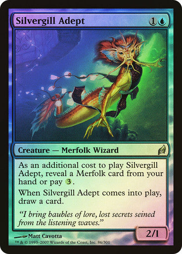 FOIL Silvergill Adept ~ Lorwyn [ NearMint ] [ Magic MTG ] - London Magic Traders Ltd
