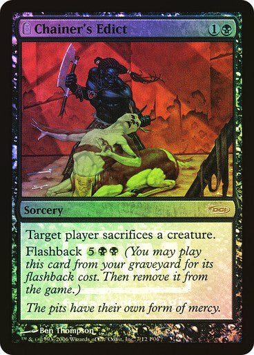 FOIL Chainer's Edict ~ Friday Night Magic Promos [ PLAYED ] [ Magic MTG ]