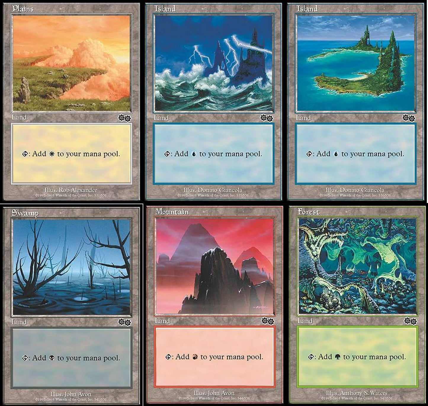 Choose your BASIC LAND ~ Urza's Saga [ Excellent ] [ Magic MTG ]