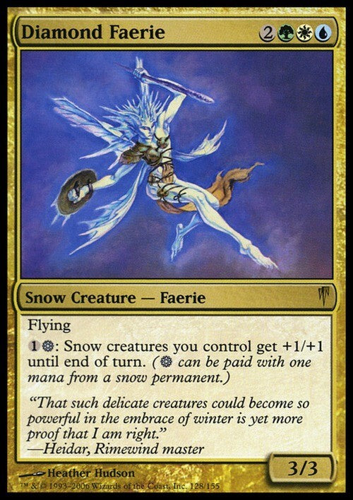 Diamond Faerie ~ Coldsnap [ Excellent ] [ Magic MTG ]