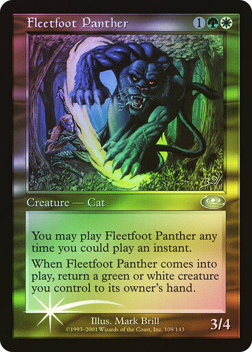 FOIL Fleetfoot Panther ~ Planeshift [ EX ] [ Magic MTG ]