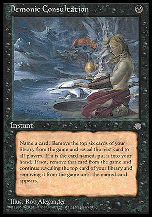Demonic Consultation ~ Ice Age [ PLAYED ] [ Magic MTG ]